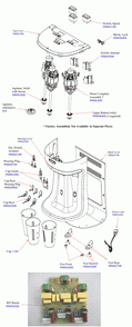 Diagram Diagram and Parts List for HMD400-UK-A  Hamilton Beach Drink Mixer